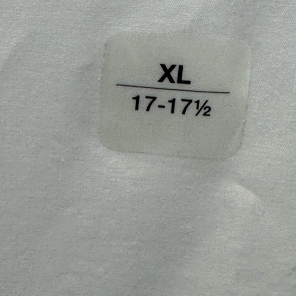 Club Room Long Sleeve Slim Fit Button Down Shirt - White - size XL | 17-17 1/2 - Picture 8 of 8